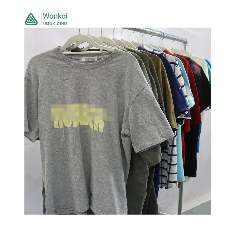 CwanCkai Best Selling 100% Cotton Used T-shirt Men, Hot Sales Mixed Clothing Used Clothes For Men T-shirt Branded