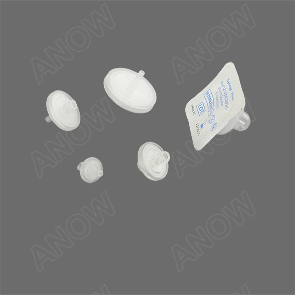 Syringe filter 25mm Diameter with 0.22um PTFE Membrane Filter From Anow Brand
