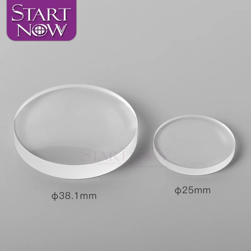 Startnow 1PC/Set Dia.30-50mm Fused Silica WSX Precitec Fiber 1064nm Single Concave Convex Lens 1064nm Collimating Focusing Lens