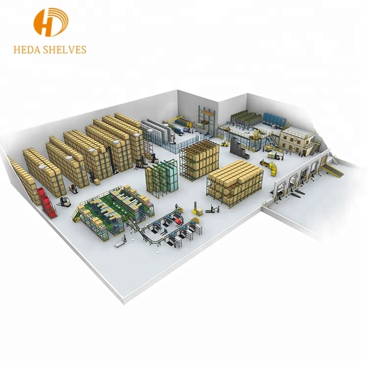 Cargo & Storage Equipment big capacity warehouse storage rack shelf radio shuttle