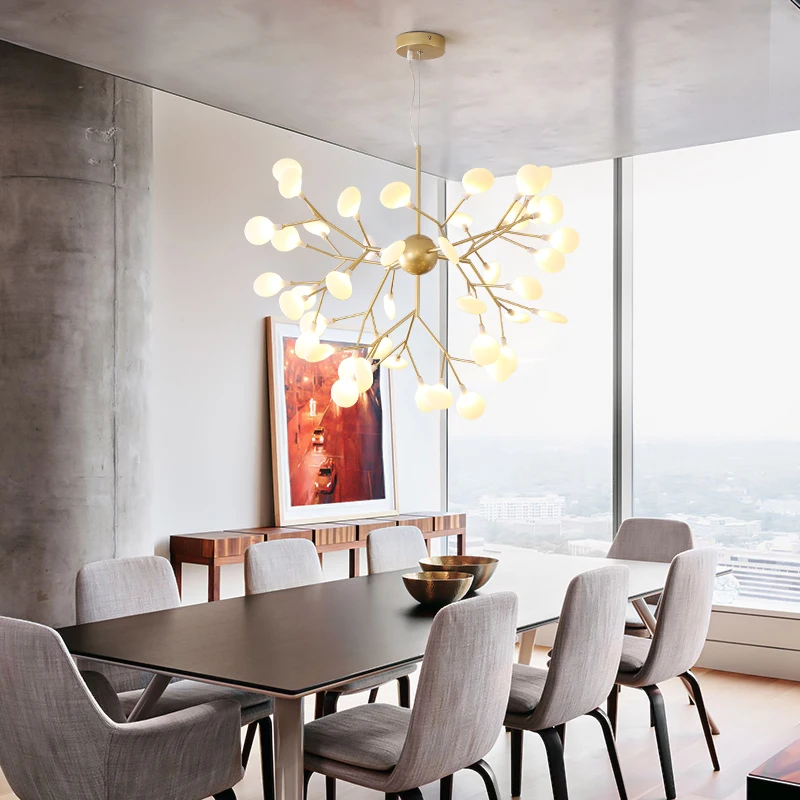 Скандинавская молочно-белая акриловая лампа с абажуром, белая, теплая белая люстра для гостиной, спальни, подвесной светильник