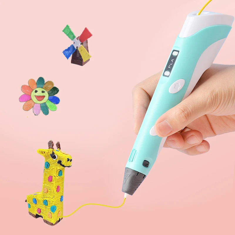 Amazon Hot Sell DIY PLA Filament Creative Toy Gift 3D Printing Pen For Kids Drawing