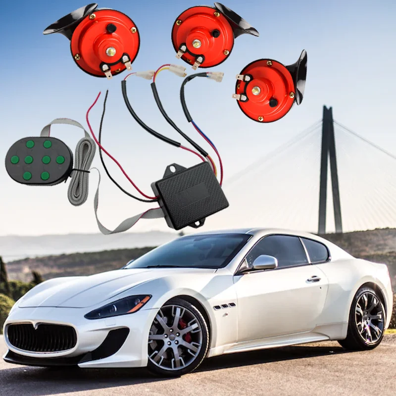 Musical Car horn TZ-101KZQ 12V horn 8 Sound beautiful melody with multi-tone controller
