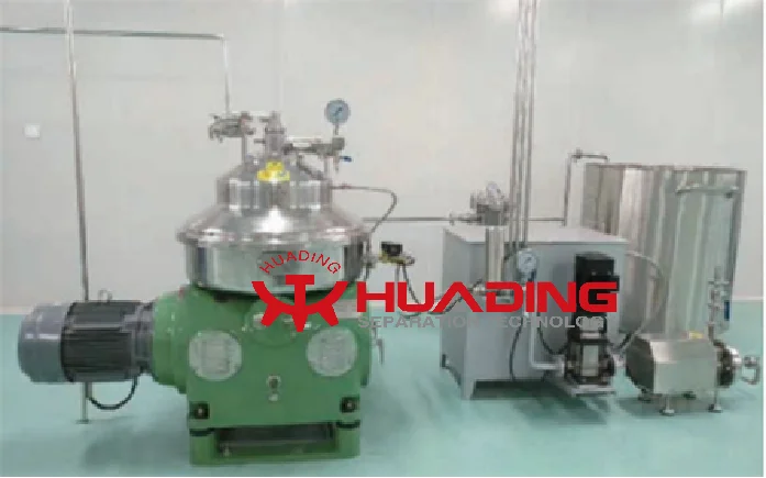 Olive oil refining disc separator