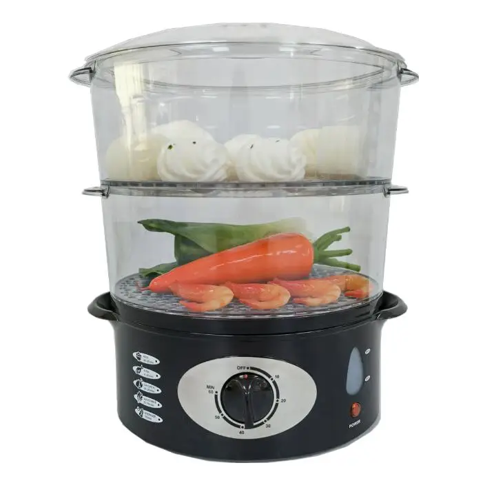 10L Chinese mainland 2 layer size 310*220*350 electric home food steamer cooker with bpa free