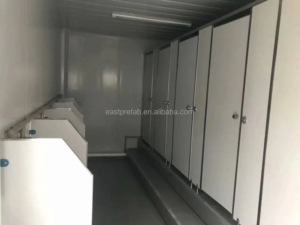 20ft Modular Portable Public Toilet Container Toilet Luxury Modern for Street Prefabricated House Ready to Use