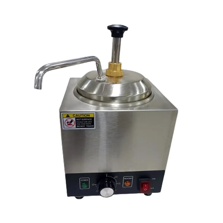 Double hot Fudge Warmer Dispenser Pump Electric Commercial Nacho Cheese Warmer chocolate warmer machine cheese making machine