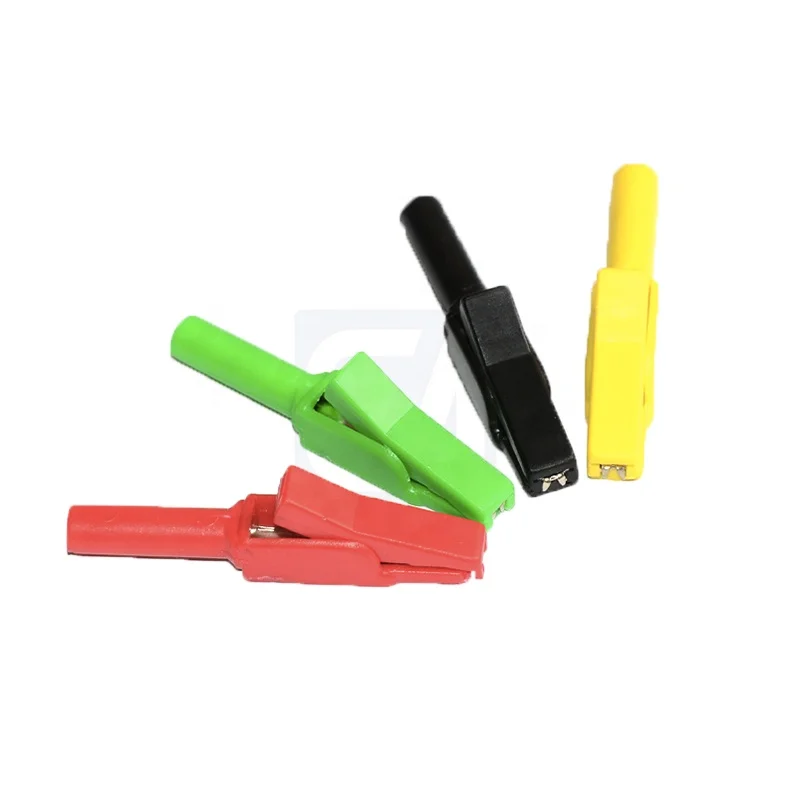 8A 58MM High Quality Nylon Pure Copper Insulated Test Small Alligator Clip