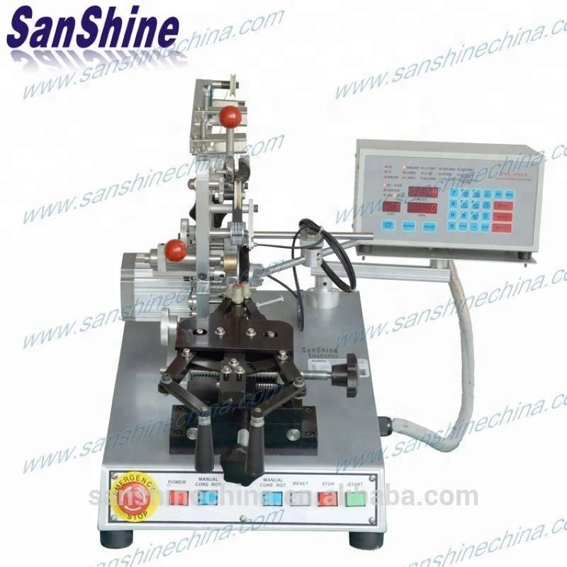 Automatic power factor corrector toroid coil winding machine(SS900B4 series final coil OD 5~60mm) replace JOVIL toroidal winder