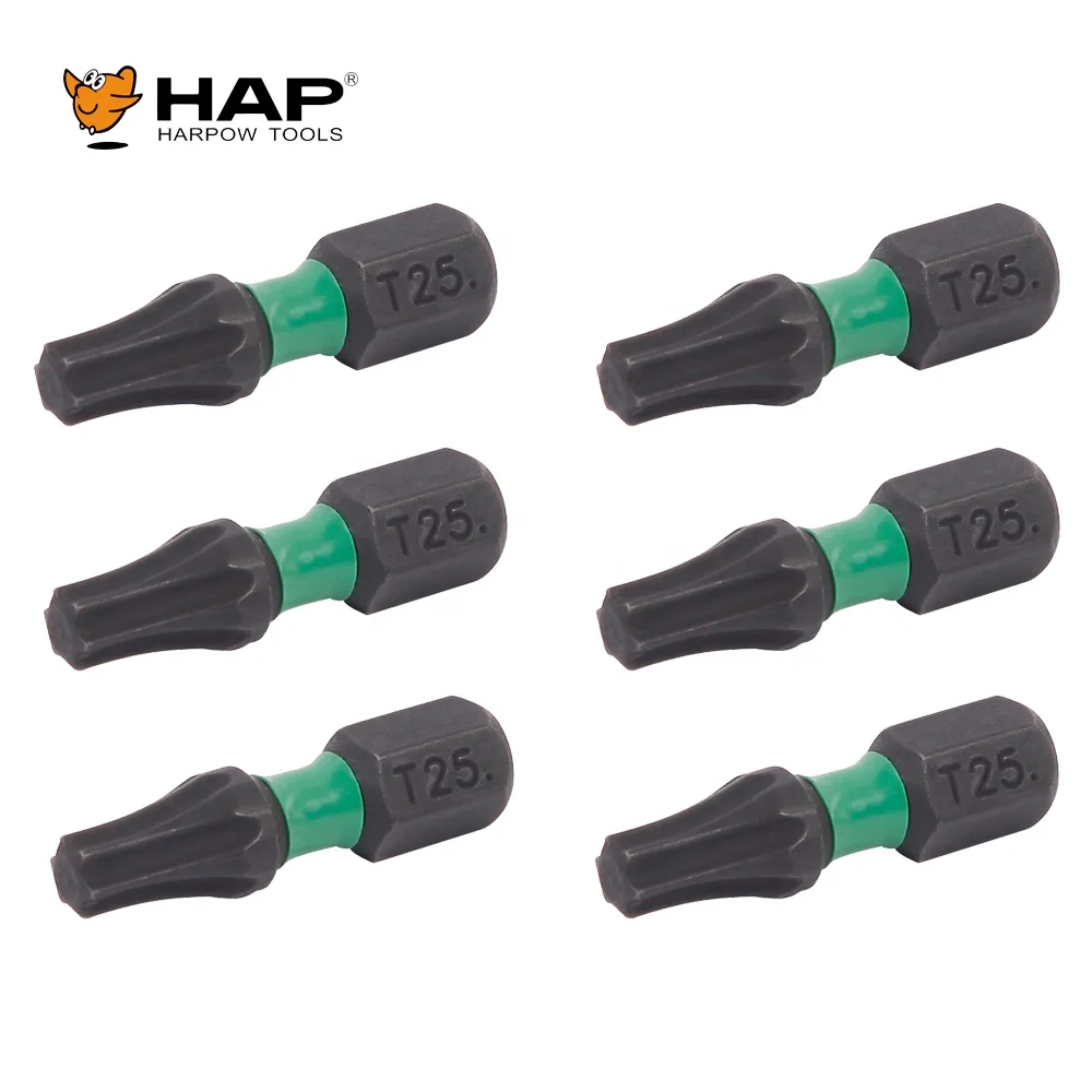 Best Selling Product Torx Power Bits 10PCS Double Blister Packing T25 25MM Impact Screwdriver Bit Set