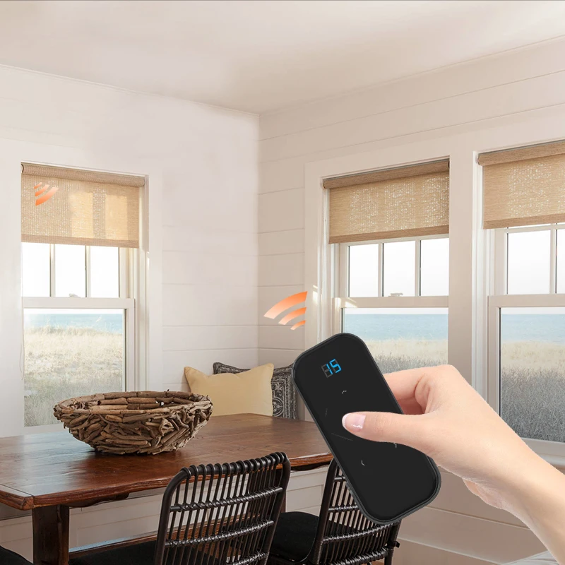 POYAL Modern Smart Home Products Remote Control Glass Touch Screen Emitter Smart Curtain Motor Controller Opener