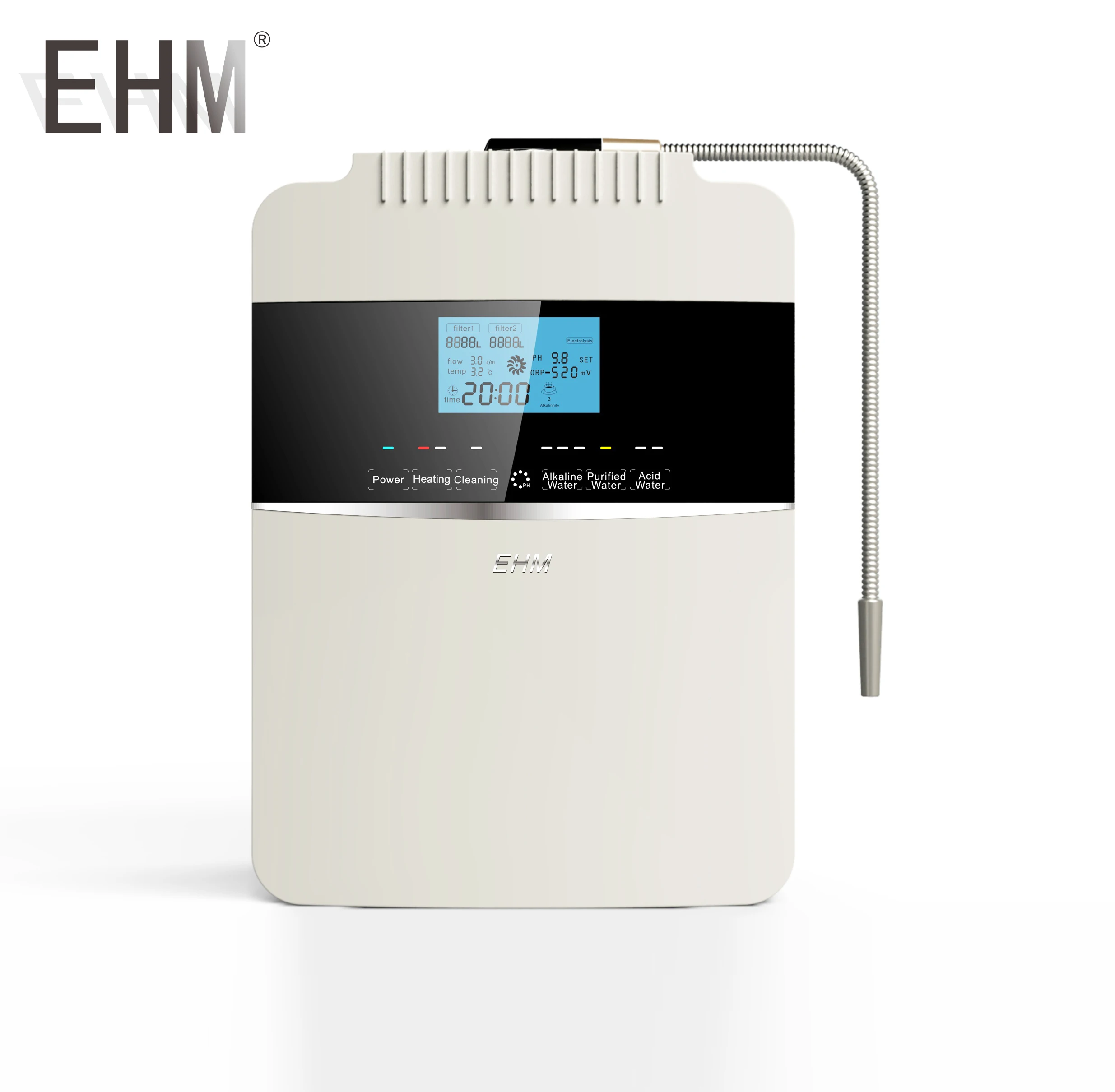 Desktop Hydrogen Generator Machine Alkaline Water Dispenser Producing ph 8.5-10.0 Acidic Hydrogen Water for Water Treatment