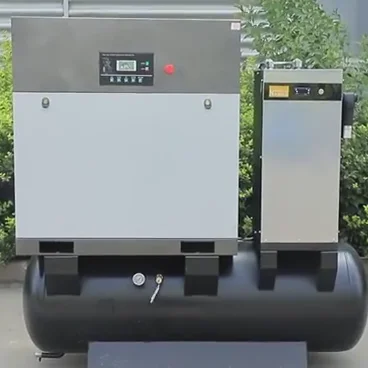 silent mute 7.5kw laser cutting machine screw air compressor with tank and dryer ingersoll rand