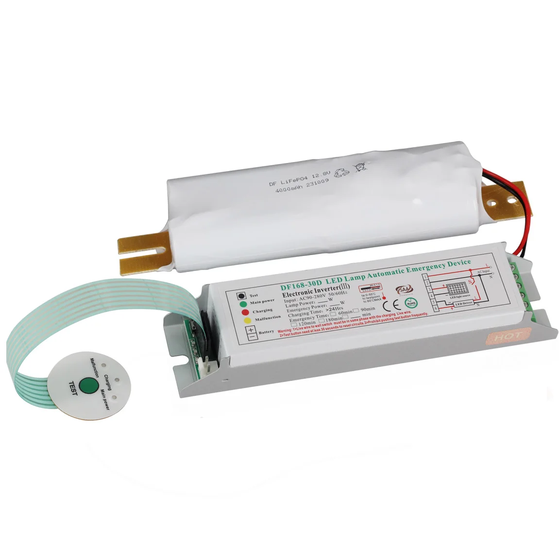 Top Quality LiFePO4 Battery LED Emergency Kit Emergency Output DC160V For 250W Non Isolated Mining Lamp Floodlight