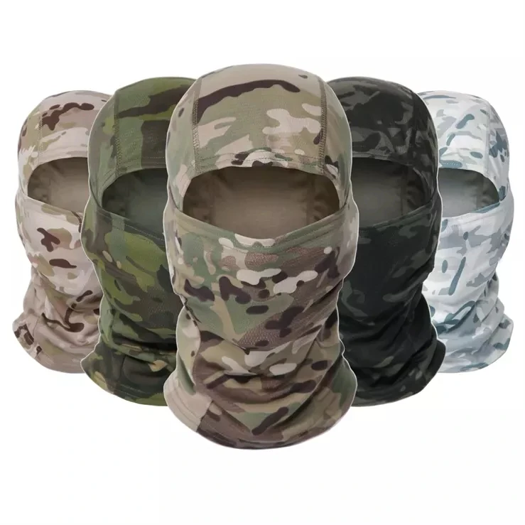 Balaclava Custom Logo Printing Tactical Camouflage CS Head Balaclava Full Face Cover Face Mask Ski Mask balaclava