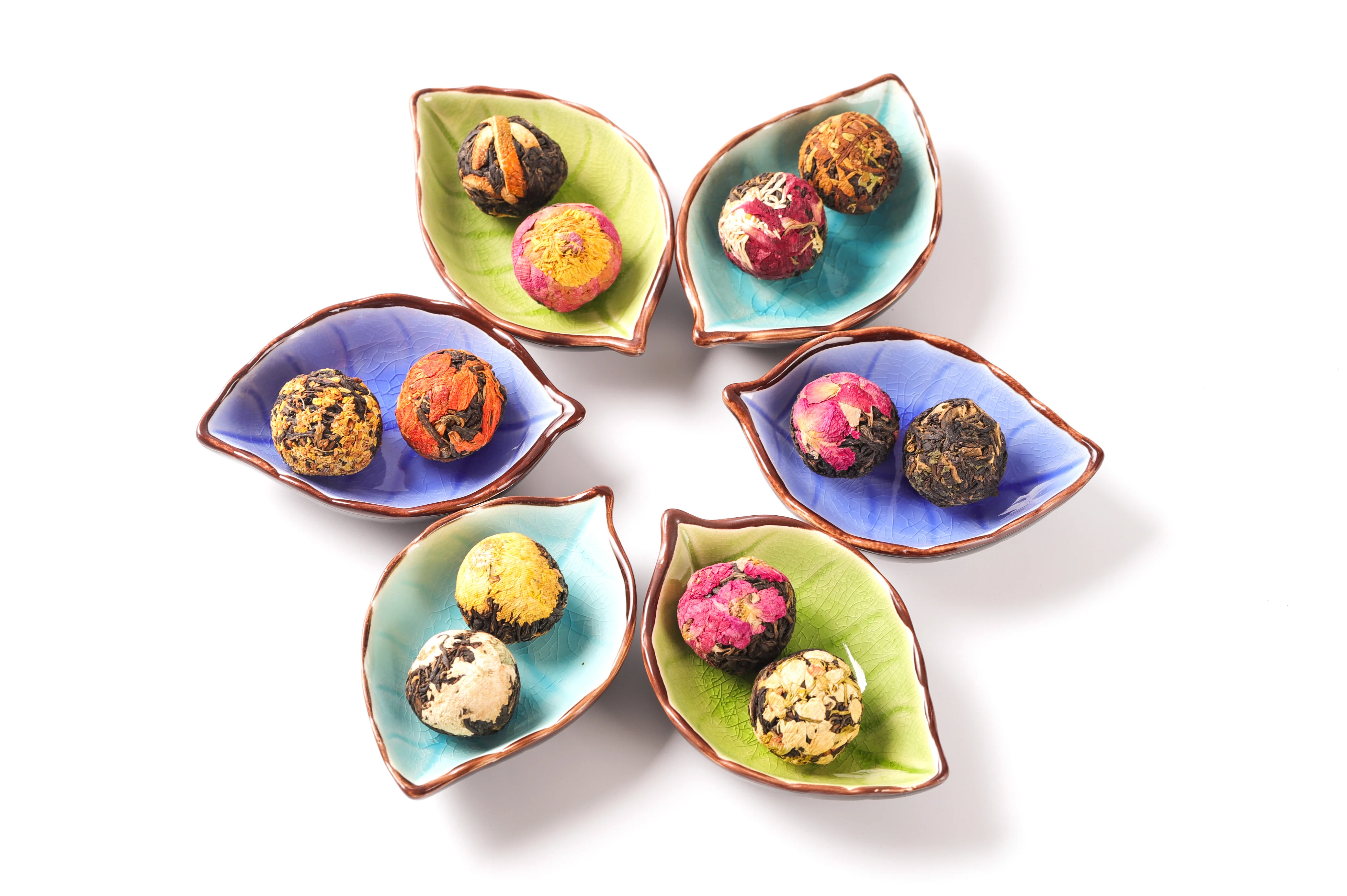 Private Label  Handmade Flower Tea Wholesale Organic  Blooming Tea Balls