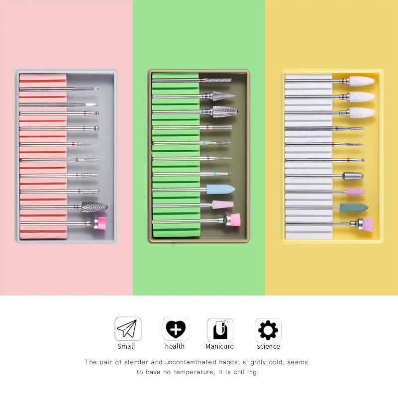 Hot Sale Polishing Grinding Body Grinding Head Nail Cutter Attachments Set for Manicure Pedicure