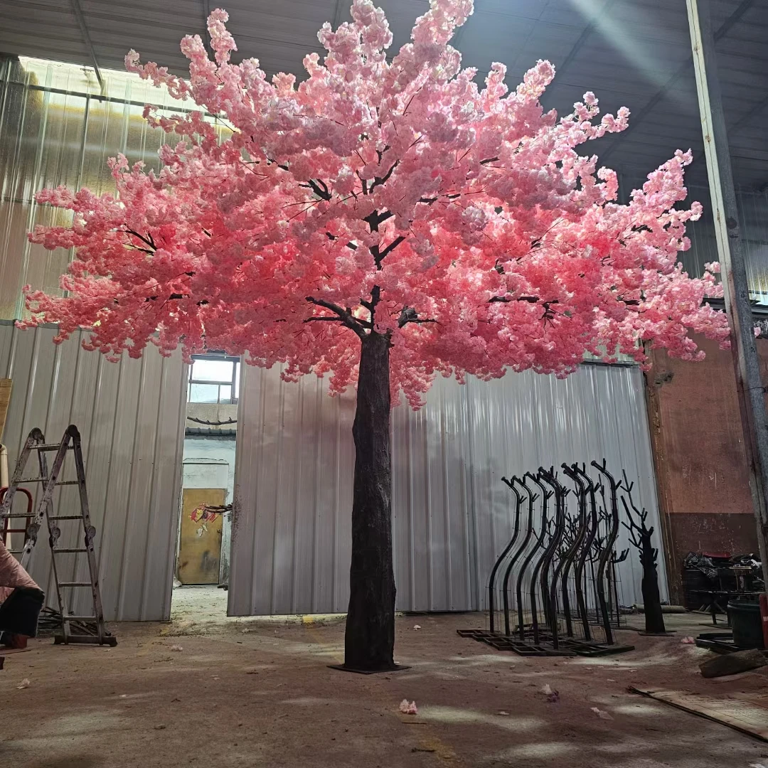 Event Decoration Supplies White Sakura Pink Red Fake Cherry Blossom Tree 2 m for Wedding Birthday Table Centerpiece Party Decor