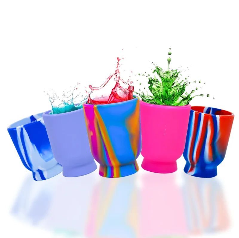 Silicone Wine Glasses Reusable Cups Drinking Glasses Ideal for Home Daily Life Party Wedding Drinking Dessert Ice Cream