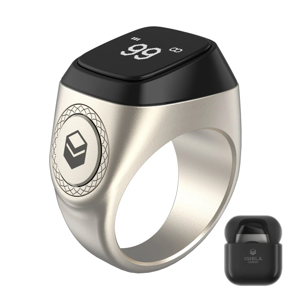 Iqibla Electronic Tasbih tasbeh Digital Smart Zikir Ring Finger Muslim Tally Counter prayer rings Zikr Ring Tasbihat
