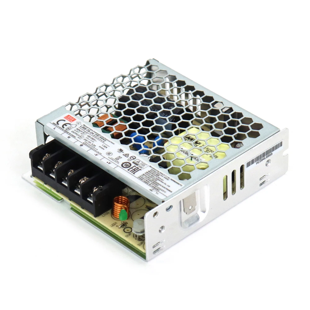 WaveTopSign Original MW MeanWell Switch Power Supply LRS-75W 12V 6A / 24V 3.2A Use For Laser Engraving Machine Controller