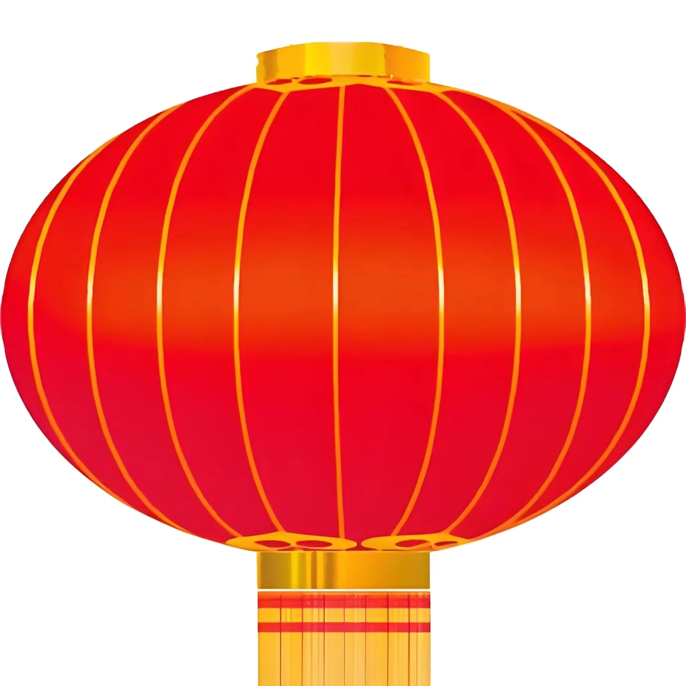 Big red lantern lantern Chinese style Spring Festival balcony outdoor door flannelette lantern hanging decorations for New Year