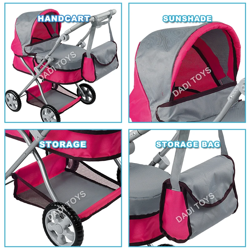 DADI OEM/ODM оптовая продажа металлическая детская тележка кукла игрушка коляска