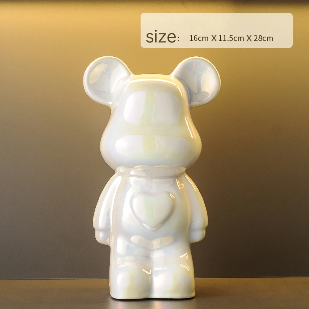 Modern violent bear statue home decoration sculpture Cute bear Resin Figurine for Office Decoration