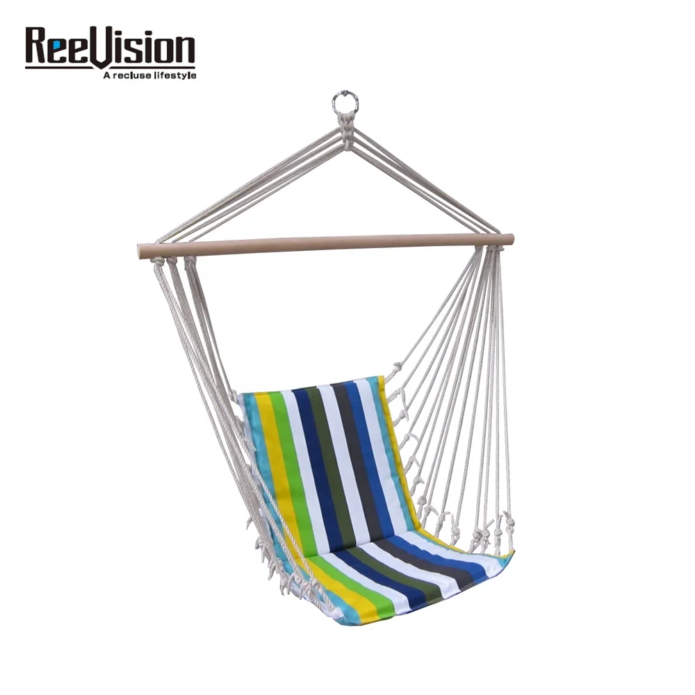 Super confiortable hanging swing patio garden indoor outdoor Hammock Chair with filling