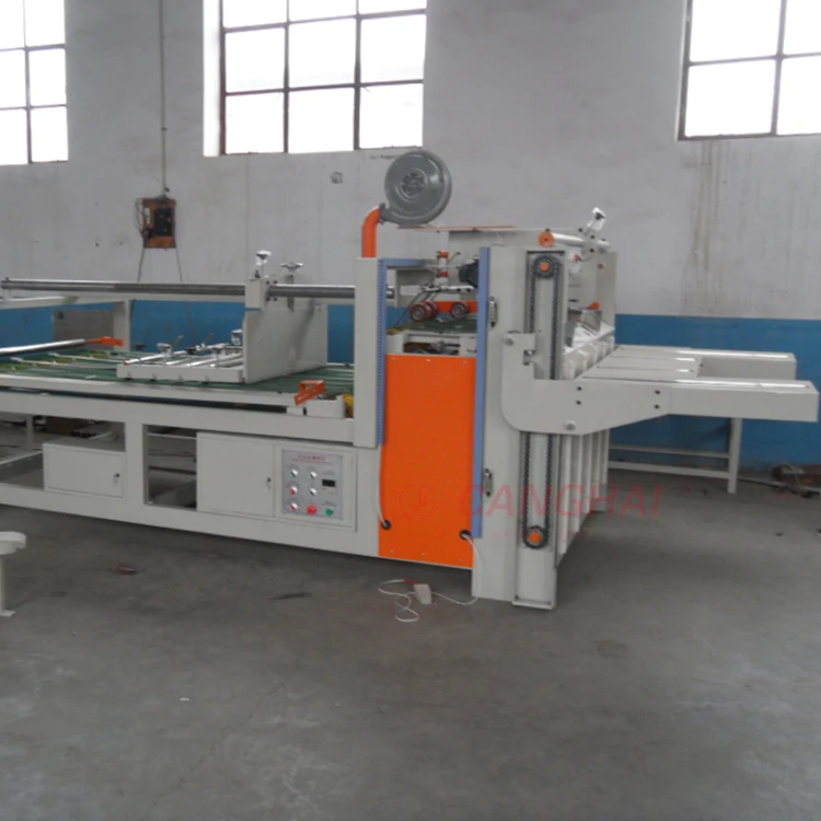 Hot sale Semi-automatic corrugated carton box gluer machine