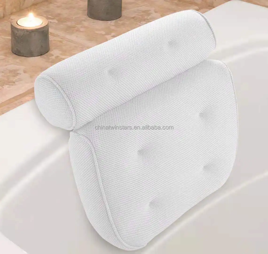 Professional bathroom soft pillow Baby bath tub pillow for neck