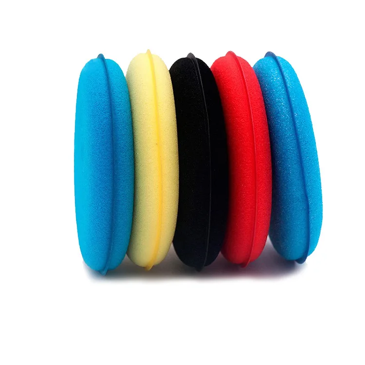 Premium Round Sponge Car Wax Applicator Car Wax Polishing Applicator Foam Sponge Ultra Soft Car Cleaning Tool