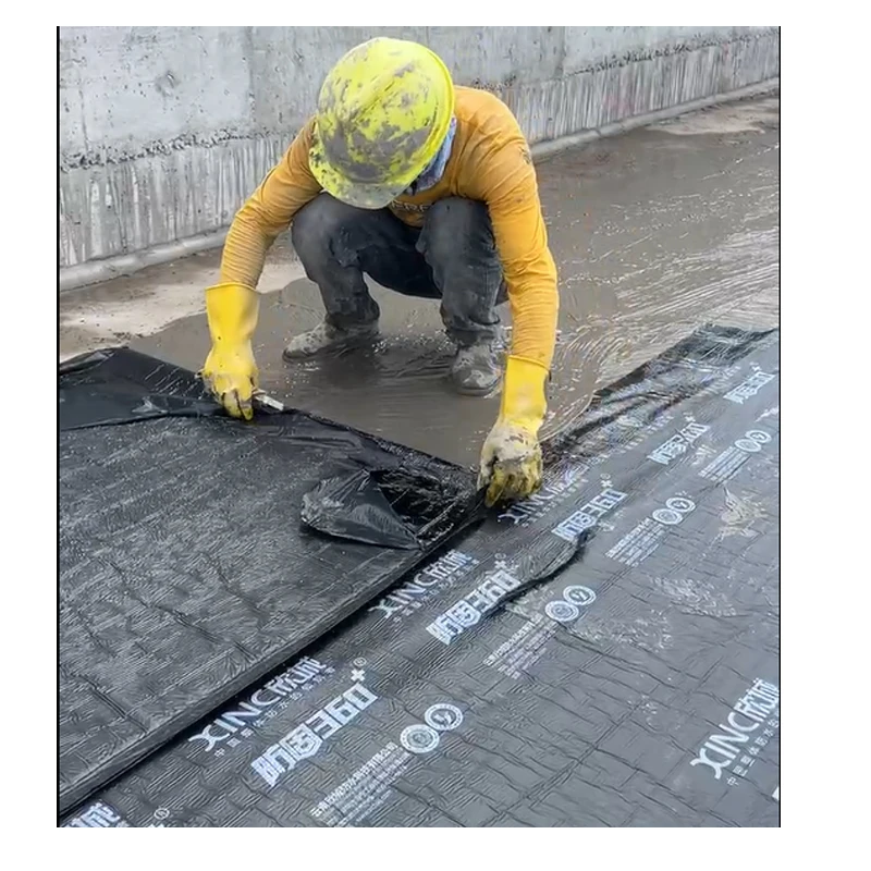 FG360+self adhesive PET modified bitumen Geotextile Membrane Waterproof Pond Liner roof membrane waterproof