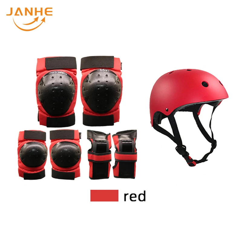 Skateboard protection geargirls helmet set roller skating longboard professional protective equipment for children and adults kn