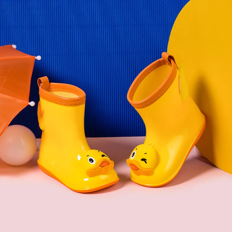 2022 new style 3d cartoon  gum rain boots kids children waterproof girl boy rain water shoes