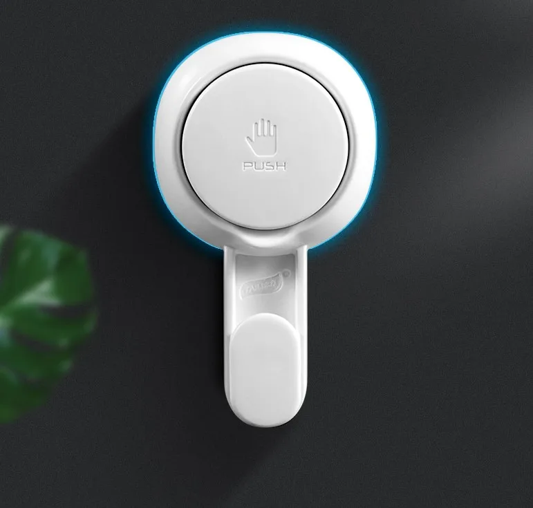 Strong Vacuum Sucker Hook No Hole For Bathroom Wall Toilet Kitchen  Stowel  Magnetic Hooks Plastic Hook