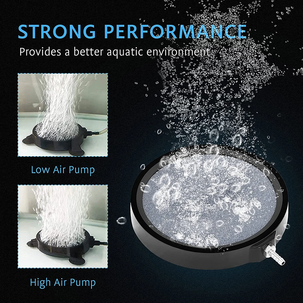 Bubble Disk Air Stone Aerator For Aquarium Fish Tank Pond Pump Oxygen New