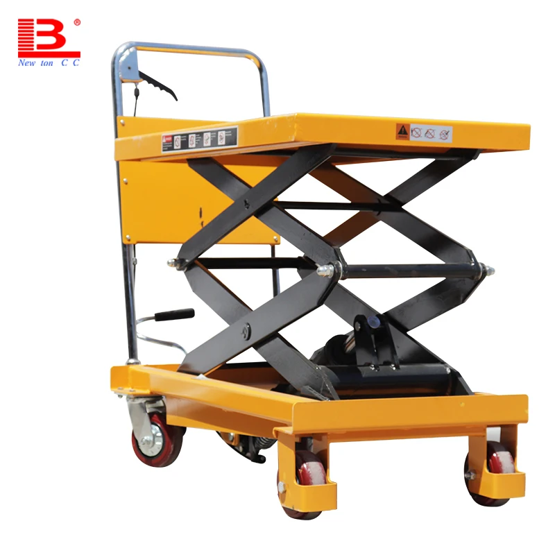 350kg durable hydraulic hand platform easy operate foldable lifting machine small movable work lift tables for sale
