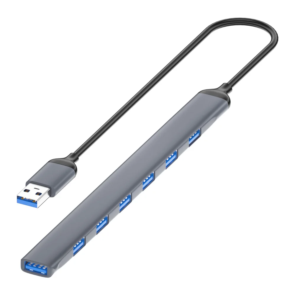 7-in-1 C-type USB hub 7-port USB C base suitable for MacBook laptop USB 3.0 hub