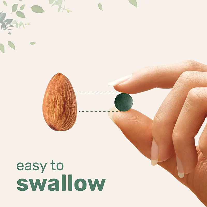 OEM/ODM/OBM Pure Natural Vegan Green Spirulina Extract Spirulina Tablets Bulk Healthcare Supplements Food Grade Spirulina Tablet