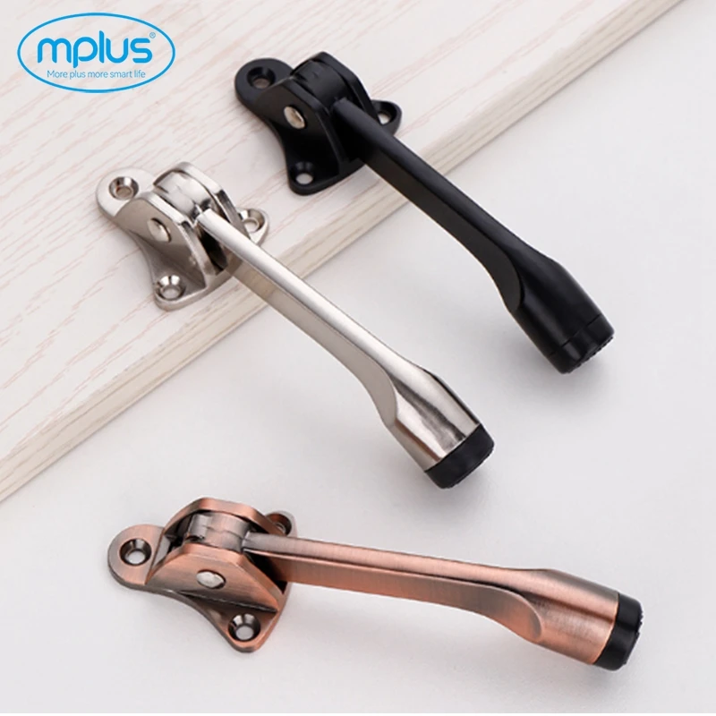 Decorative Hardware modern hotel door holder stopper Magnetic metal wooden door stopper foot door stop