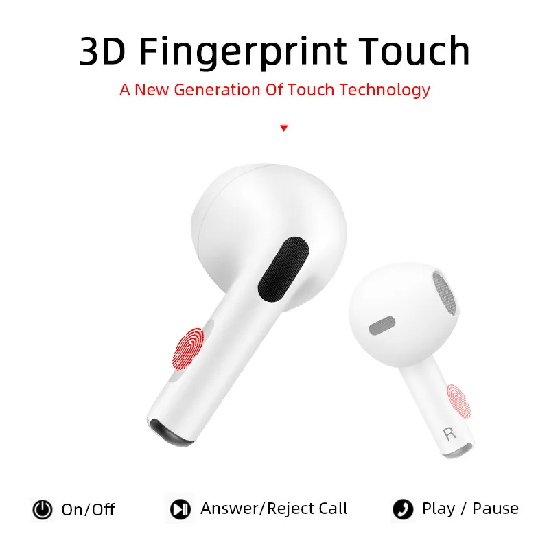 New Pro 6 Earphones Headphones Music Gaming Headset Air Pro 6 Wireless Earbuds Earphone for Android/IOS