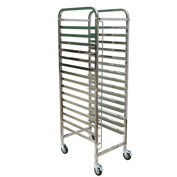 Wholesale commercial stainless steel bread baking cooling rack/bread cooling trolley rack/storage shelving racking