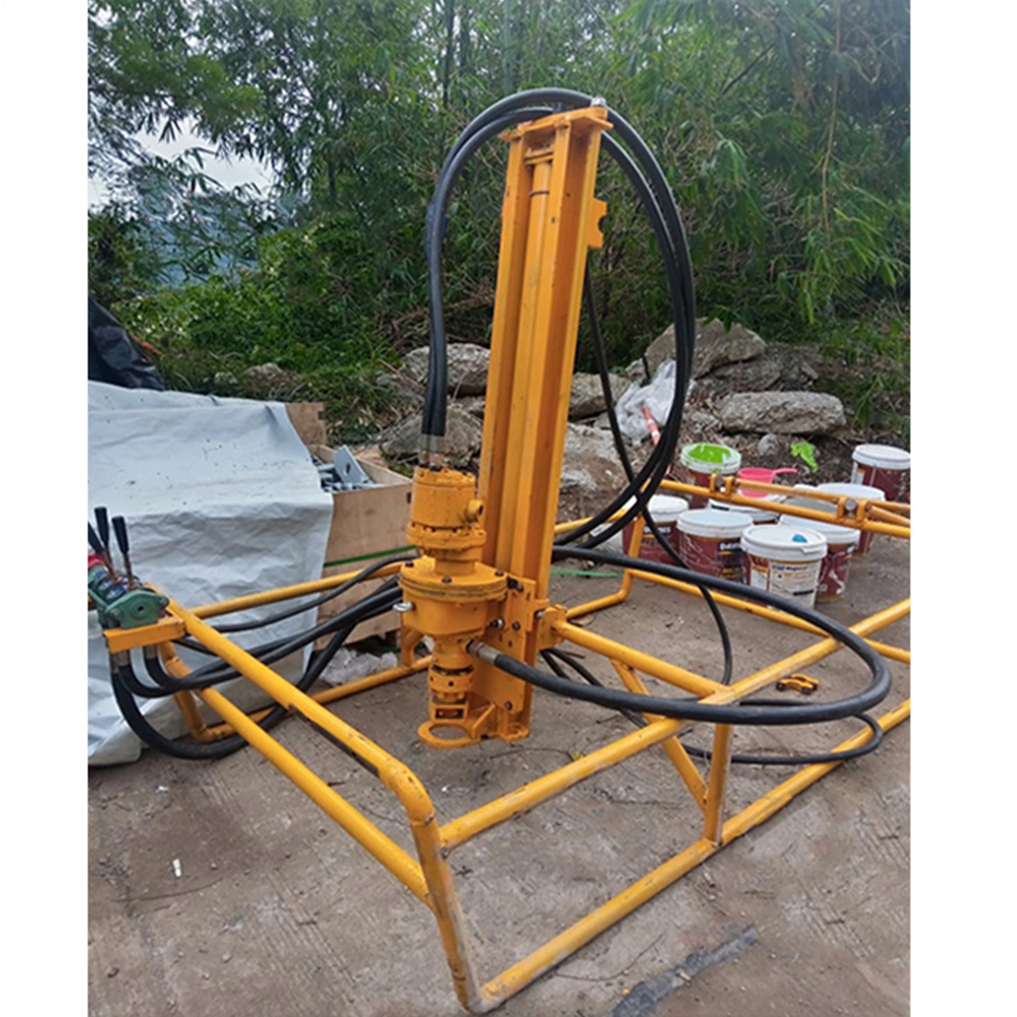 Soil nailing rig with drilling depth of 20m, geotechnical drilling rig, down-the-hole drilling rig