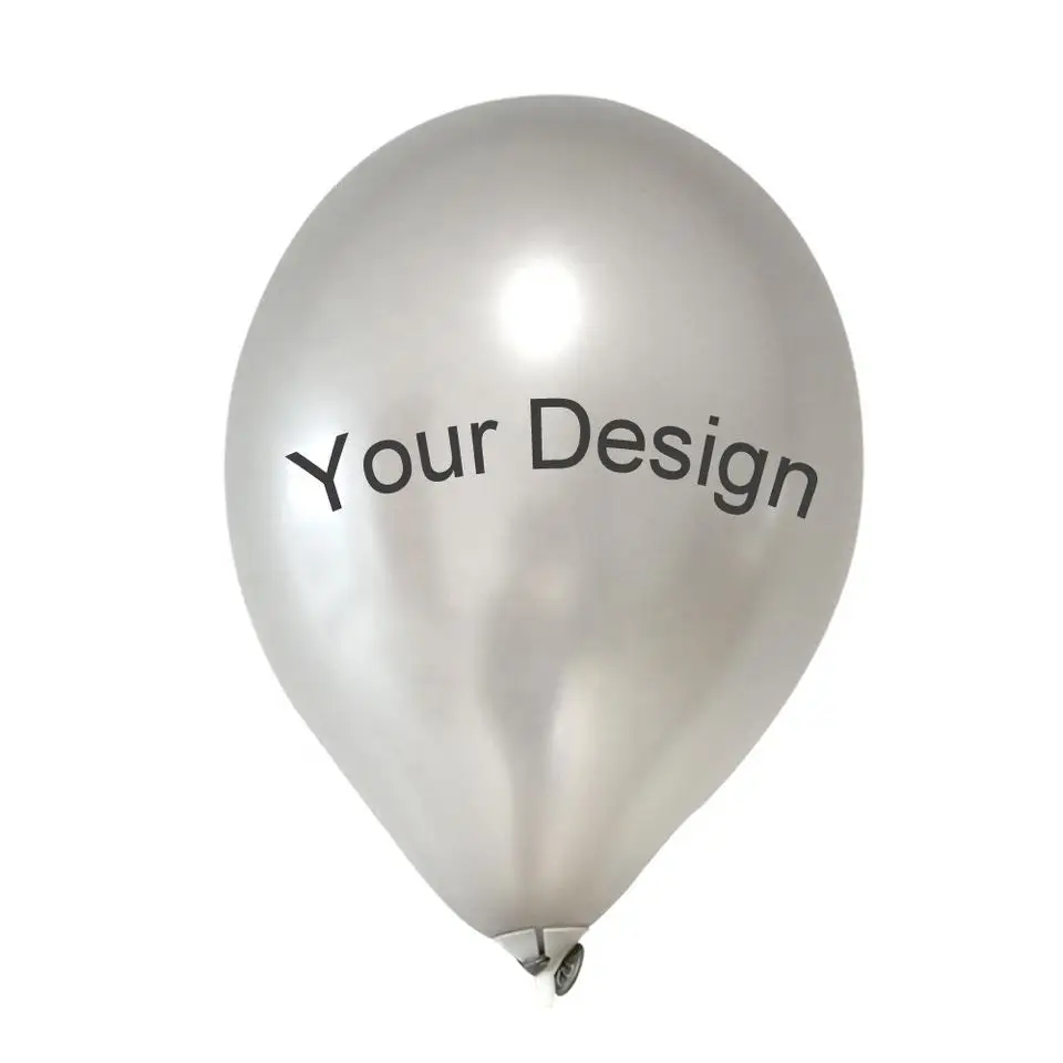 Custom logo printed latex balloons 10 12 36 inch metallic ballon balloon wedding birthday party decoration with your design