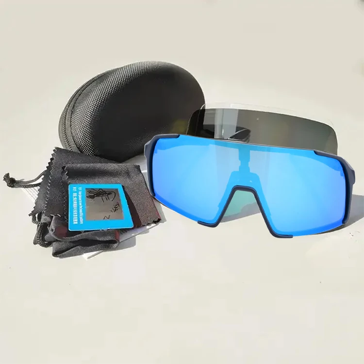 Custom brand logo Sunglasses Cycling Glasses Sports Men Sun Mountain Bike Road Bicycle Eyewear UV400 Polarized Goggles