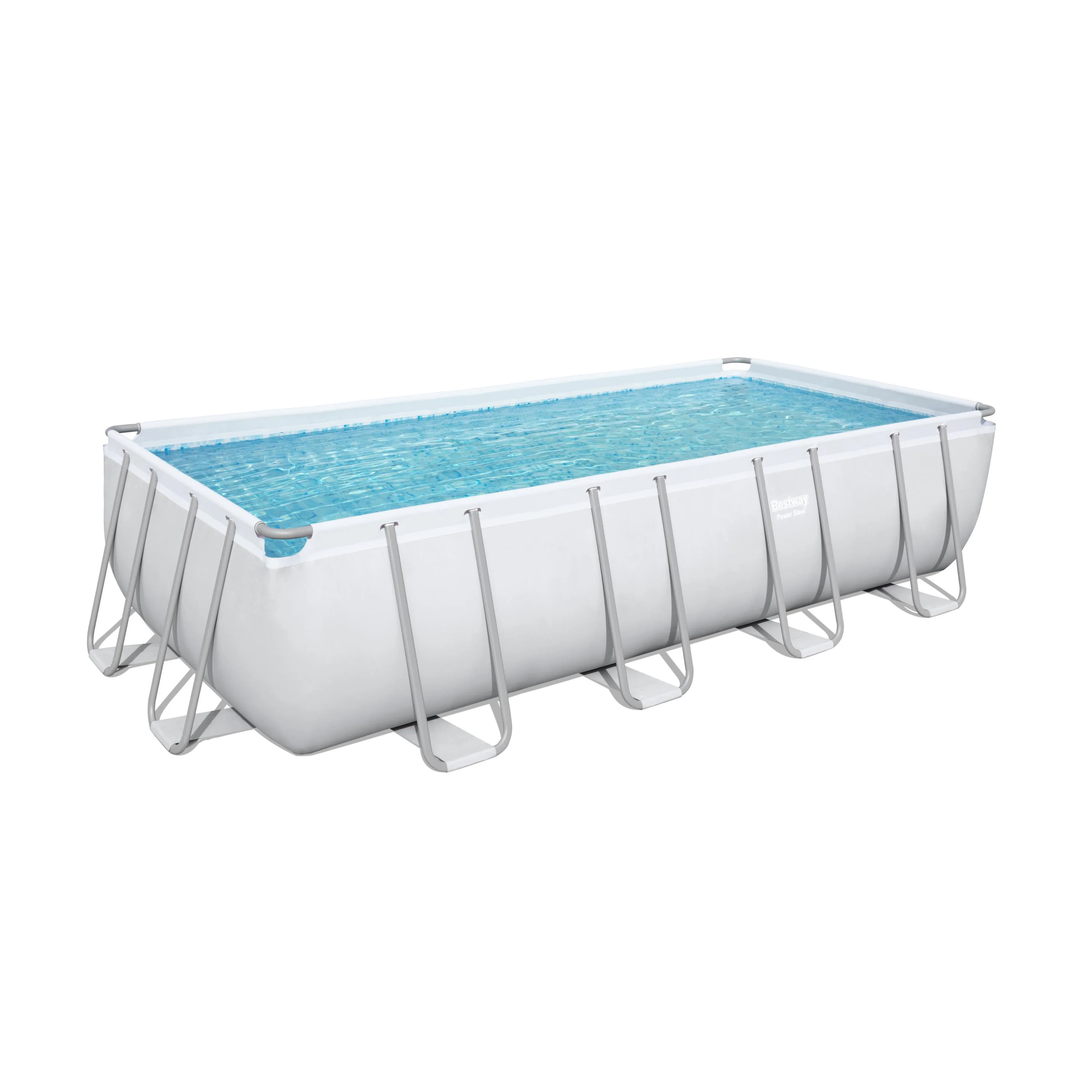 Bestway 56465 Открытый Семейный прямоугольный стальной каркас бассейн для воды над землей поддержки