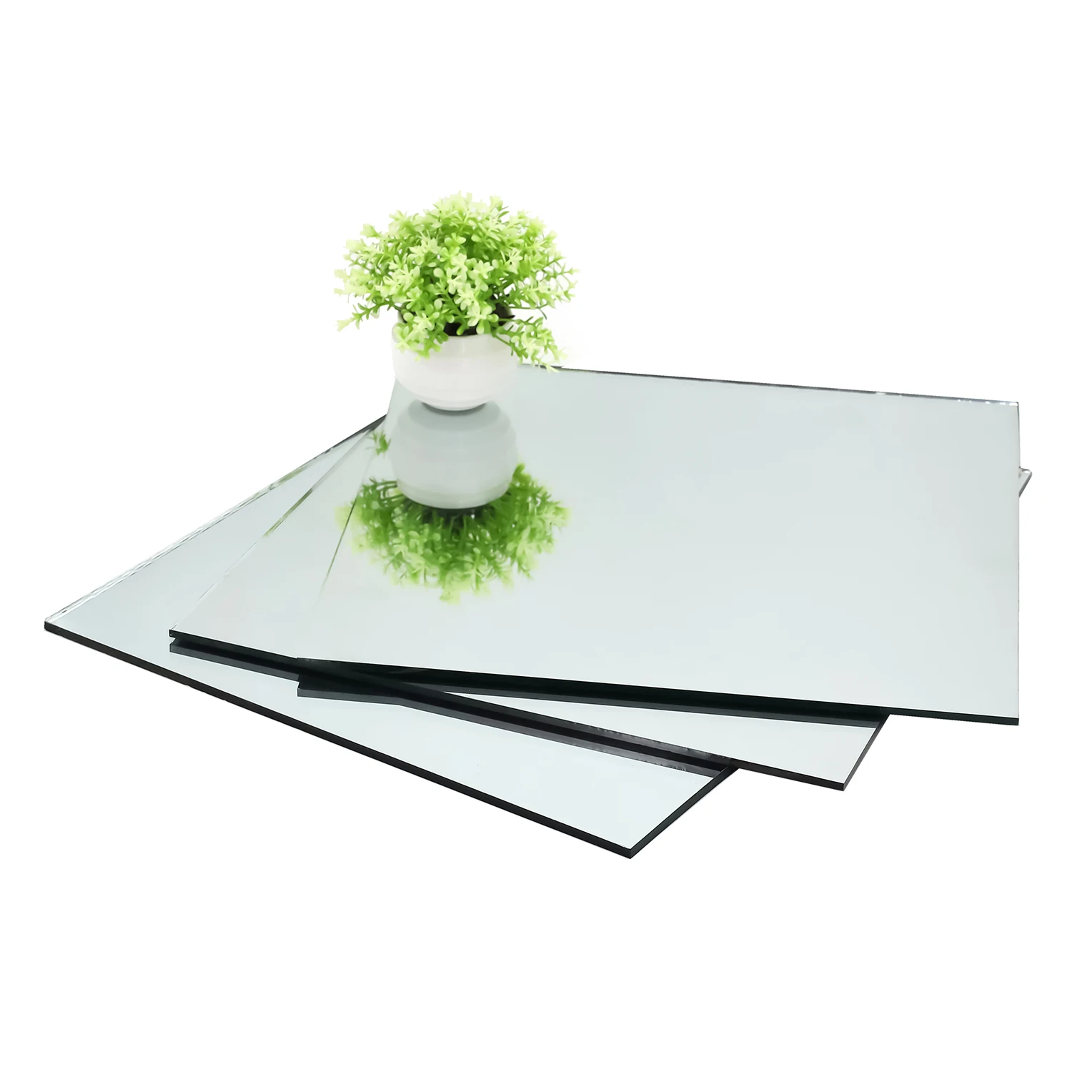 Natural green, sapphire blue float glass