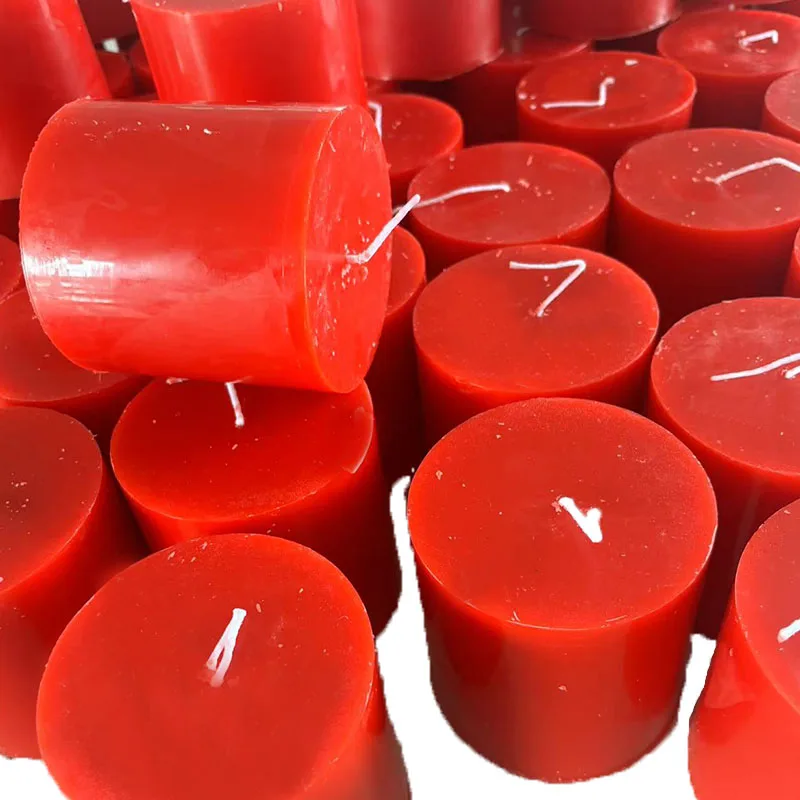 High quality  paraffin wax candles custom multi scents and color pillar smokeless candles for wedding Birthday