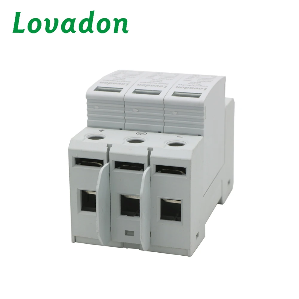Lightning Protection Device Power Supply Class Solar PV 1000V 40kA Low Voltage DC SPD Surge Protector